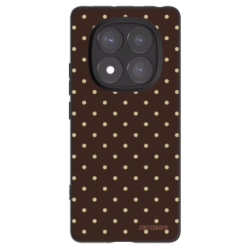 Picasee silikonový černý obal pro Xiaomi Redmi Note 14 Pro+ 5G - Vanilla Dots & Chocolate