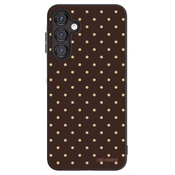 Picasee silikonový černý obal pro Samsung Galaxy A16 5G - Vanilla Dots & Chocolate