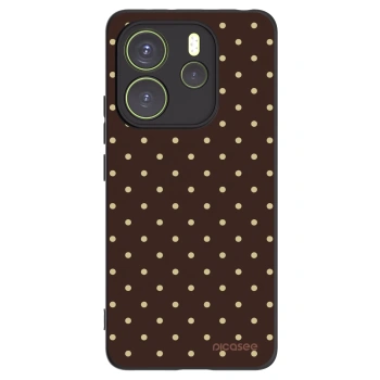Picasee silikonový černý obal pro Xiaomi Redmi Note 14 4G - Vanilla Dots & Chocolate