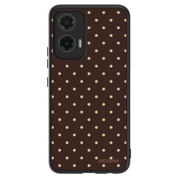 Obal pro Motorola Moto G35 5G - Vanilla Dots & Chocolate