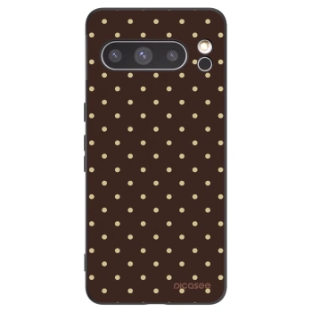 Picasee silikonový černý obal pro Google Pixel 8 Pro - Vanilla Dots & Chocolate