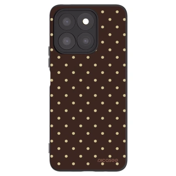 Picasee silikonový černý obal pro Honor X8c - Vanilla Dots & Chocolate