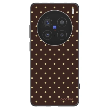Picasee silikonový černý obal pro Vivo X200 Pro - Vanilla Dots & Chocolate