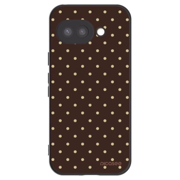 Picasee silikonový černý obal pro Google Pixel 9a - Vanilla Dots & Chocolate