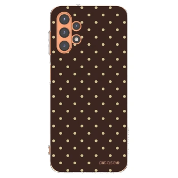 Picasee silikonový průhledný obal pro Samsung Galaxy A13 5G - Vanilla Dots & Chocolate