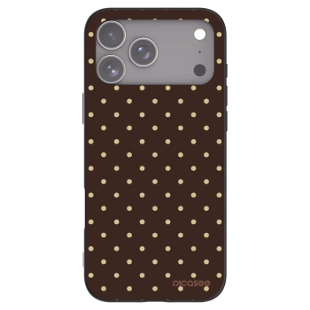 Picasee silikonový černý obal pro Apple iPhone 17 Pro Max - Vanilla Dots & Chocolate