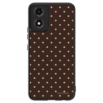 Obal pro Motorola Moto E14 - Vanilla Dots & Chocolate