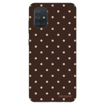 Obal pro Samsung Galaxy A71 A715F - Vanilla Dots & Chocolate