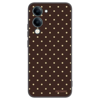 Picasee silikonový černý obal pro Vivo Y29s 5G - Vanilla Dots & Chocolate