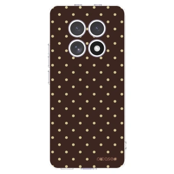 Picasee silikonový průhledný obal pro Xiaomi Redmi Note 15 4G - Vanilla Dots & Chocolate