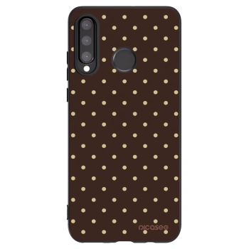 Picasee silikonový černý obal pro Huawei P30 Lite - Vanilla Dots & Chocolate