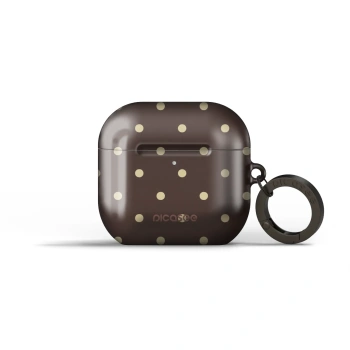 Obal pro Apple AirPods 4 - Vanilla Dots & Chocolate