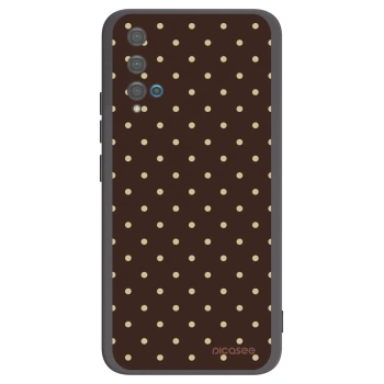 Picasee silikonový černý obal pro Huawei Nova 5T - Vanilla Dots & Chocolate