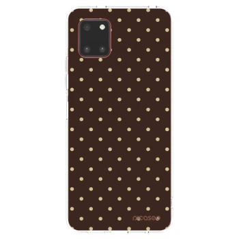 Picasee silikonový průhledný obal pro Samsung Galaxy Note 10 Lite N770F - Vanilla Dots & Chocolate