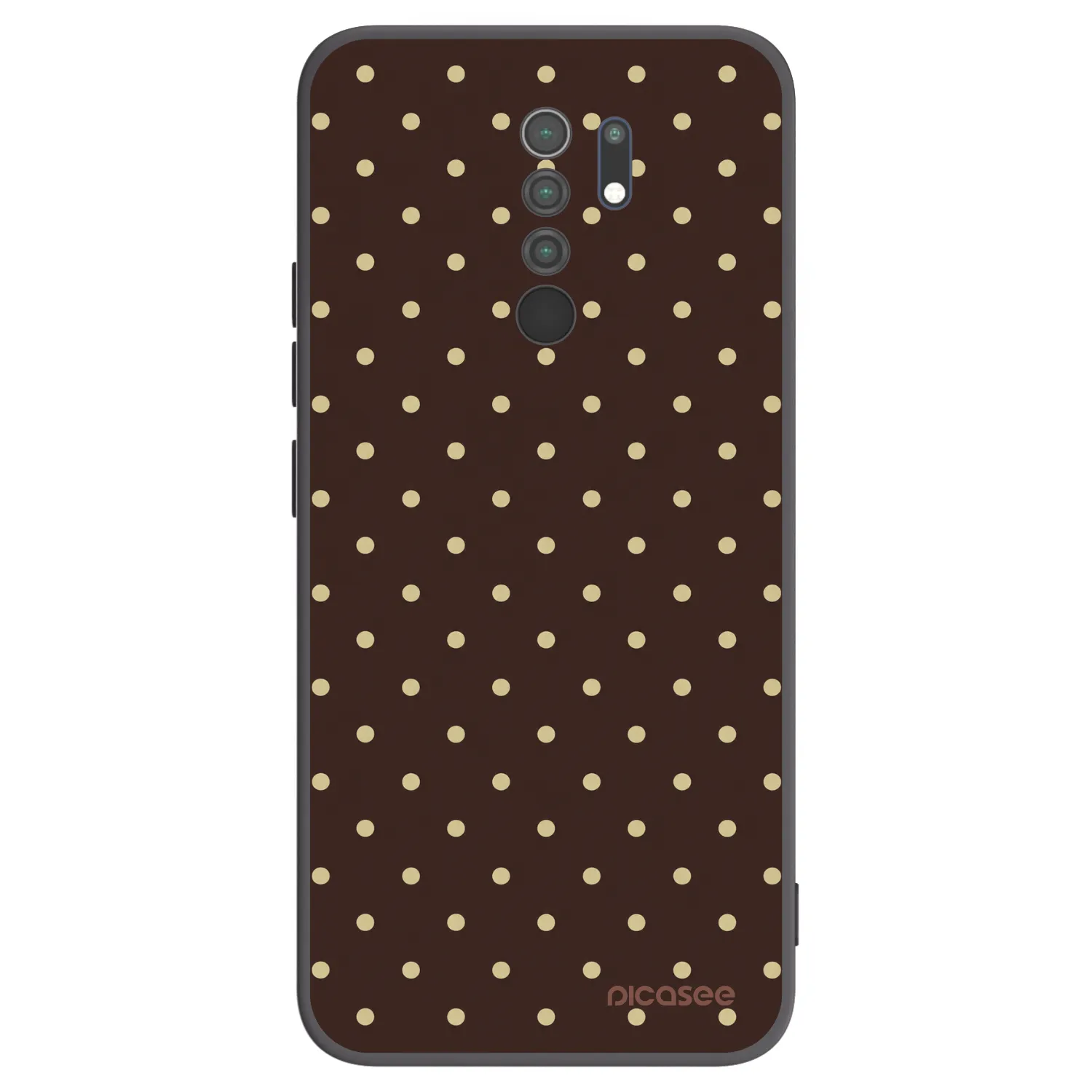 Picasee silikonový černý obal pro Xiaomi Redmi 9 - Vanilla Dots & Chocolate