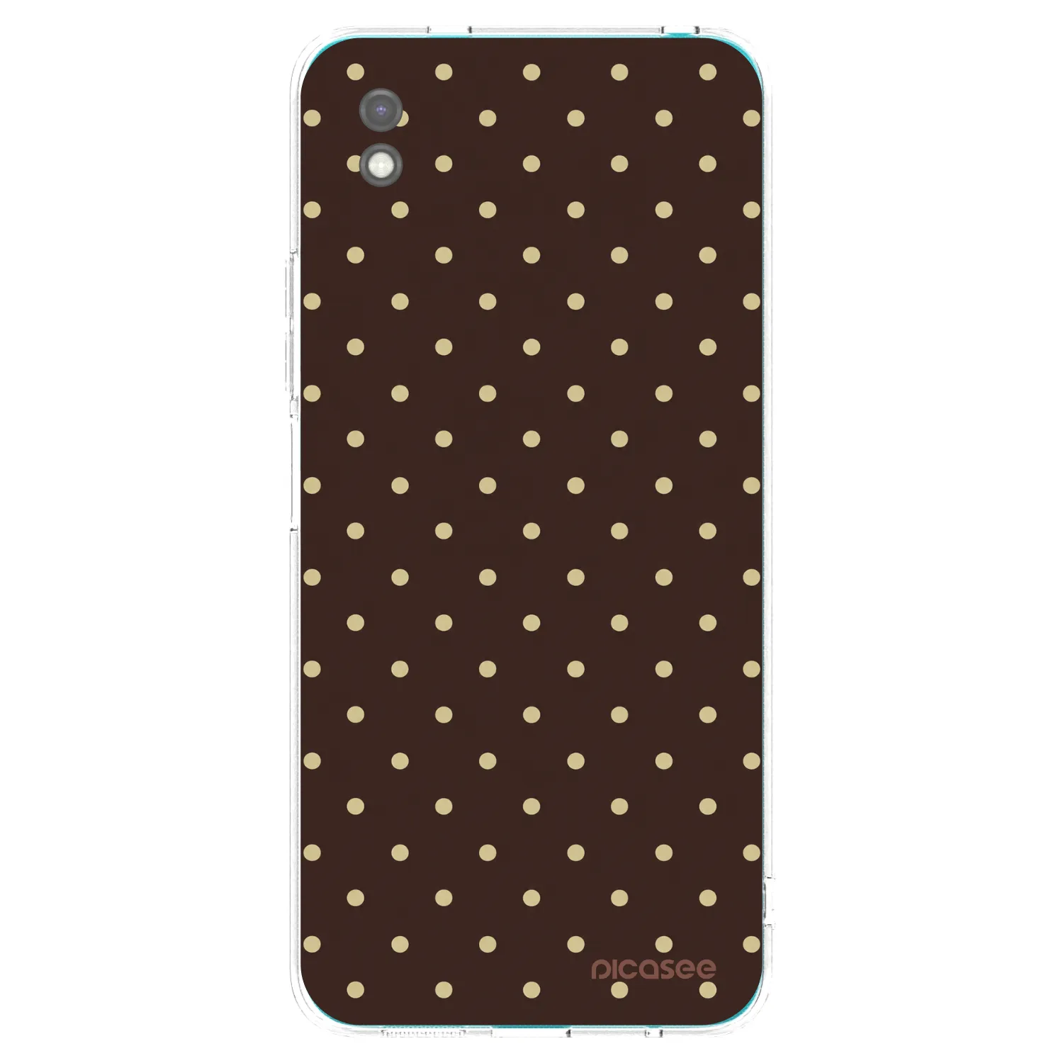 Picasee silikonový černý obal pro Xiaomi Redmi 9A - Vanilla Dots & Chocolate