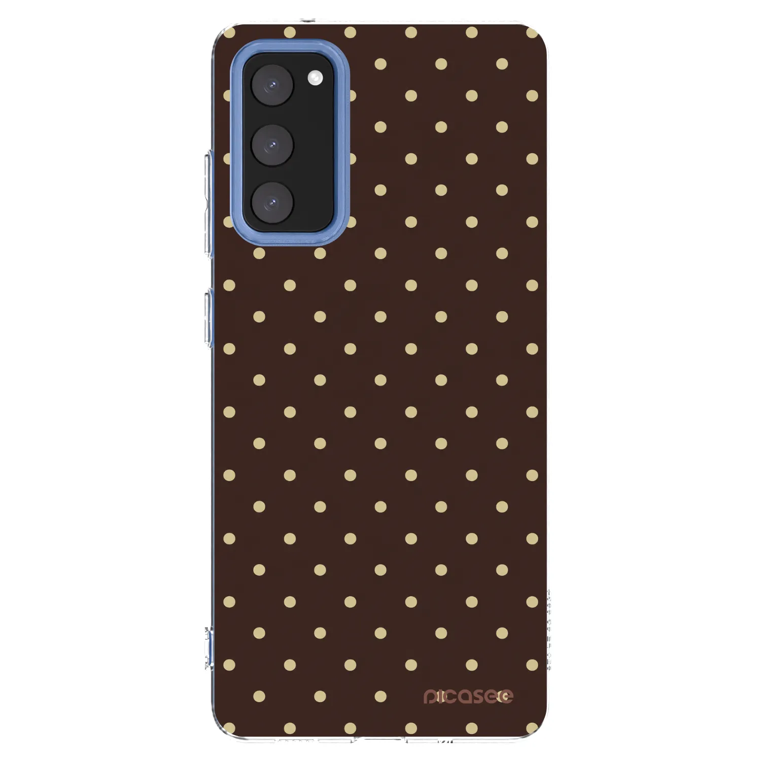 Picasee silikonový průhledný obal pro Samsung Galaxy S20 FE - Vanilla Dots & Chocolate