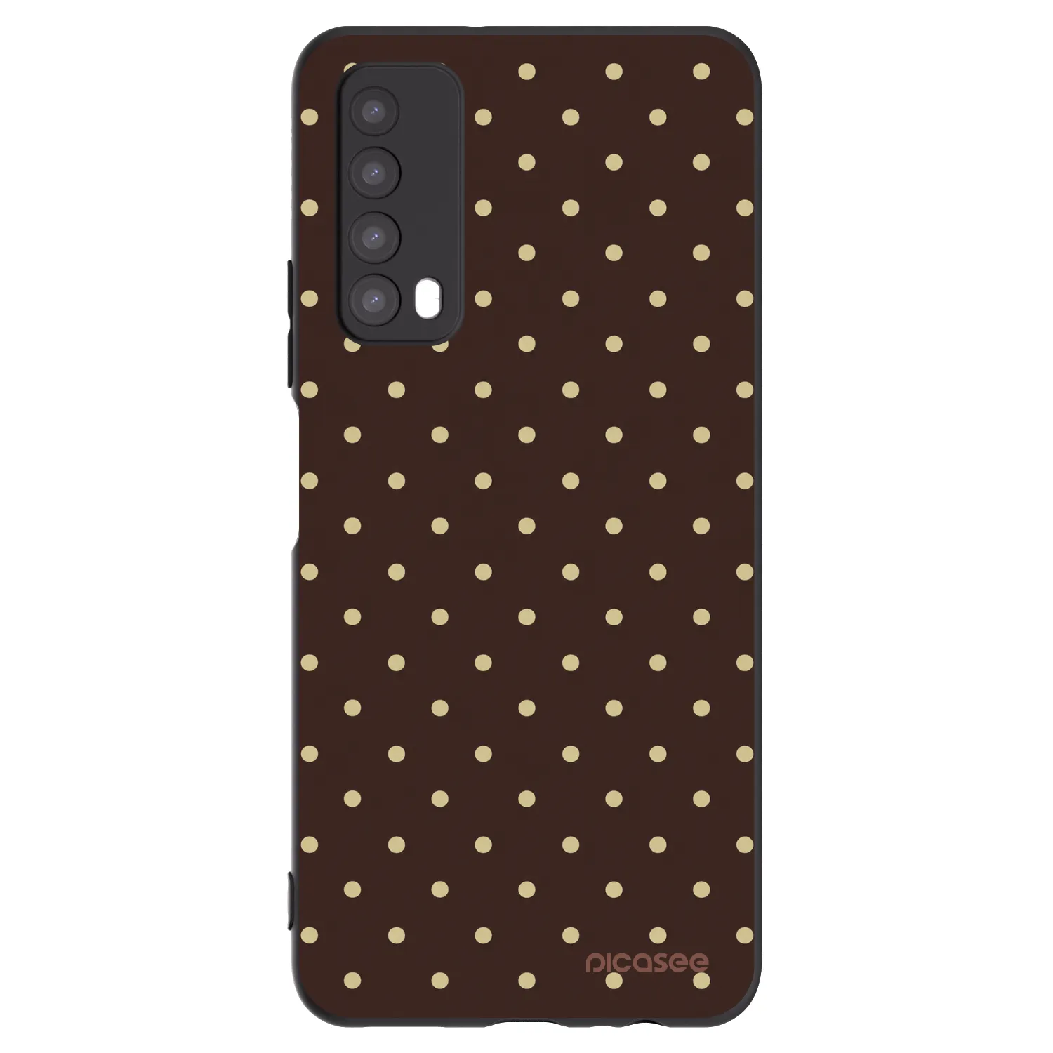 Picasee silikonový černý obal pro Huawei P Smart 2021 - Vanilla Dots & Chocolate