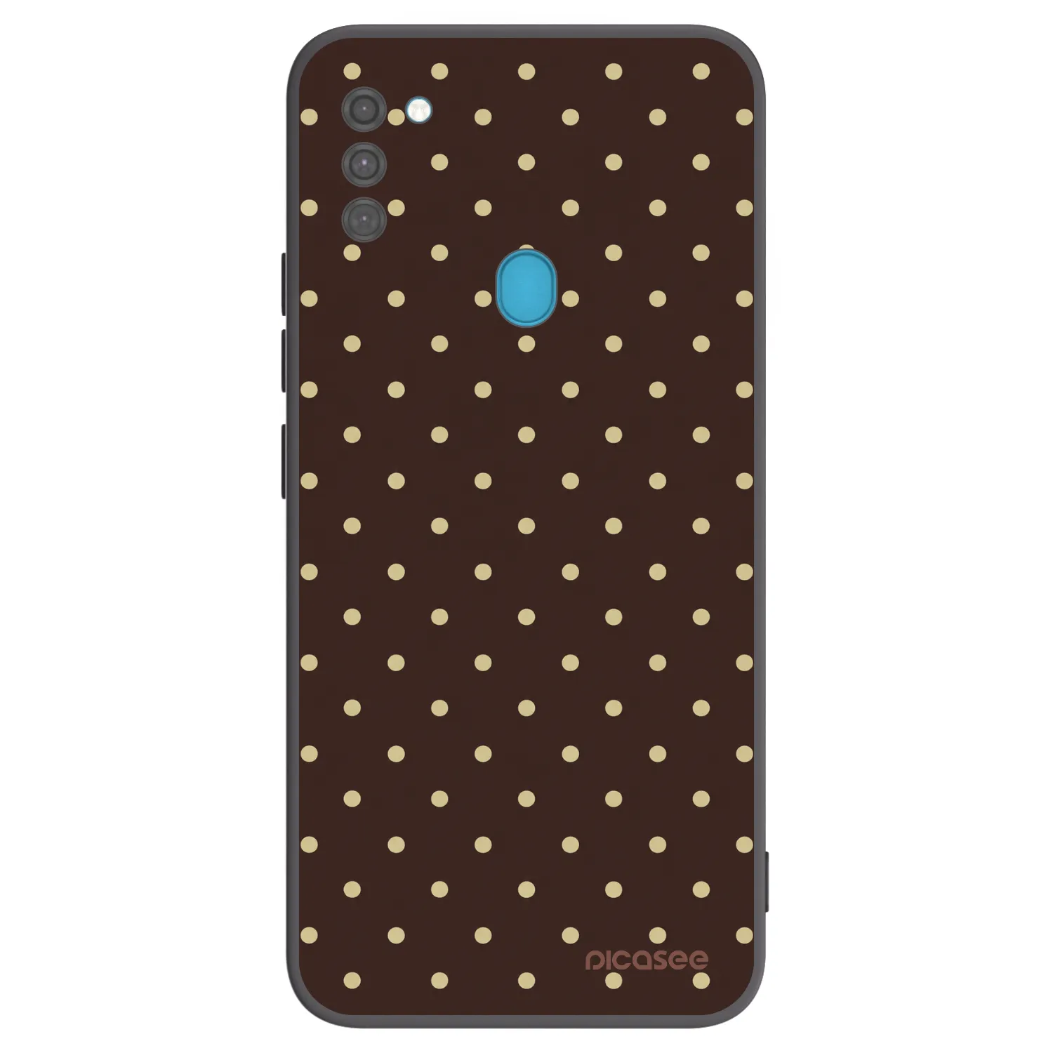Picasee silikonový černý obal pro Samsung Galaxy M11 - Vanilla Dots & Chocolate