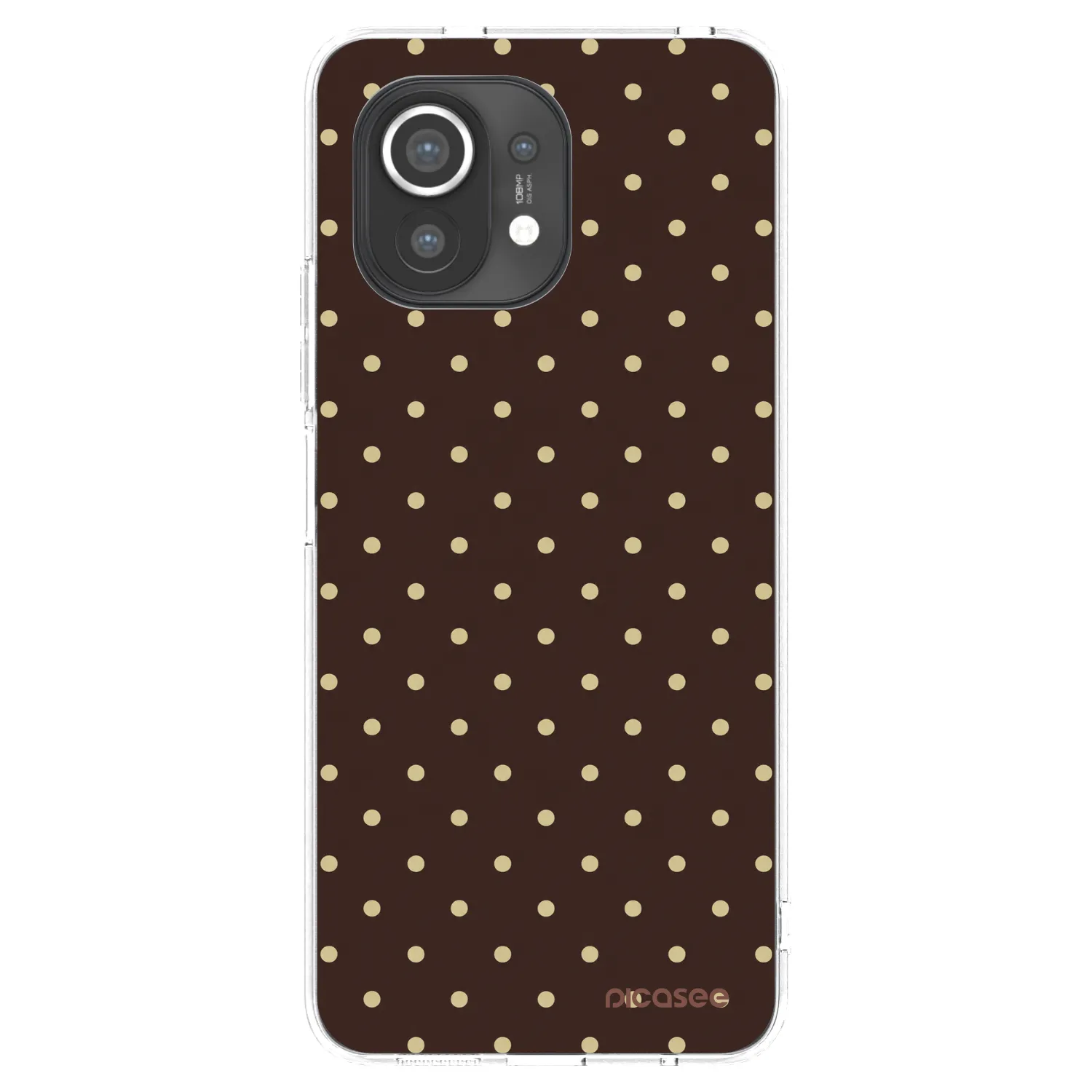 Picasee silikonový průhledný obal pro Xiaomi Mi 11 - Vanilla Dots & Chocolate