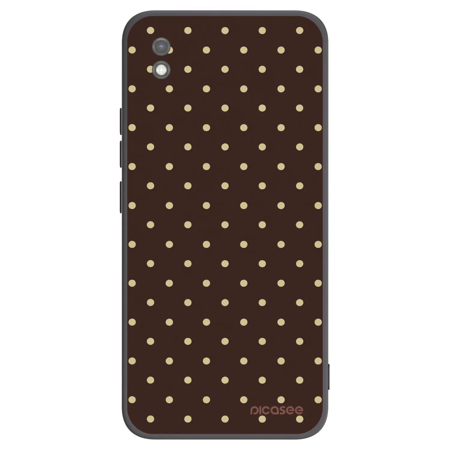 Picasee silikonový černý obal pro Xiaomi Redmi 9AT - Vanilla Dots & Chocolate