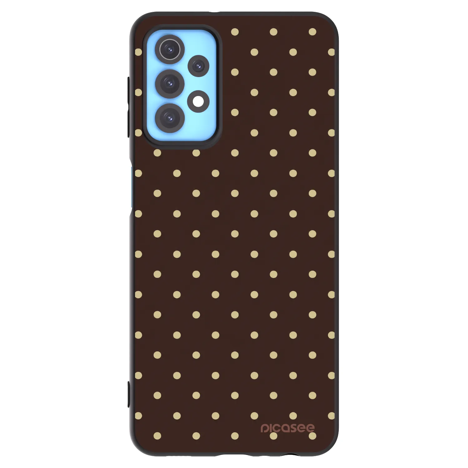 Picasee silikonový černý obal pro Samsung Galaxy A32 4G SM-A325F - Vanilla Dots & Chocolate