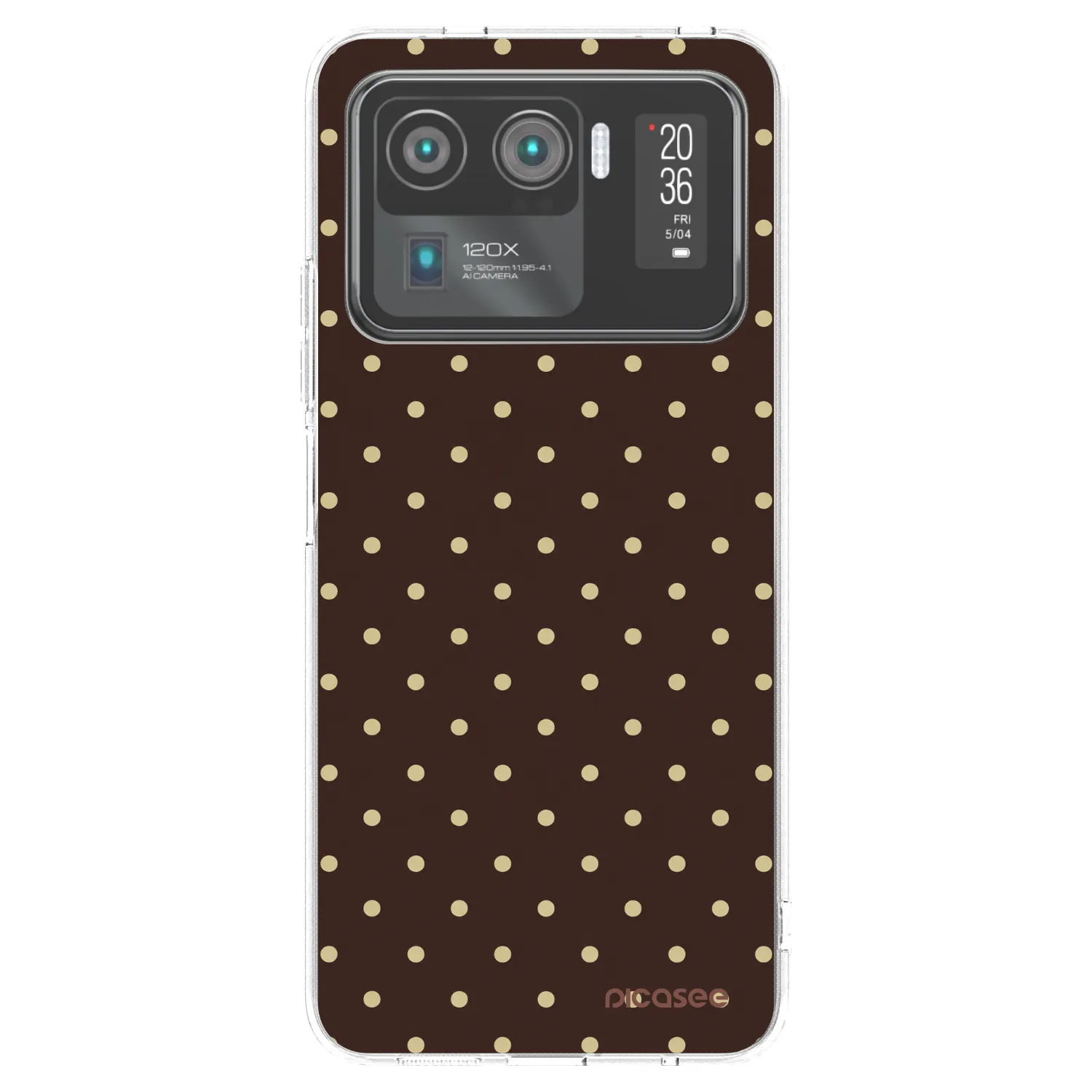 Picasee silikonový průhledný obal pro Xiaomi Mi 11 Ultra - Vanilla Dots & Chocolate