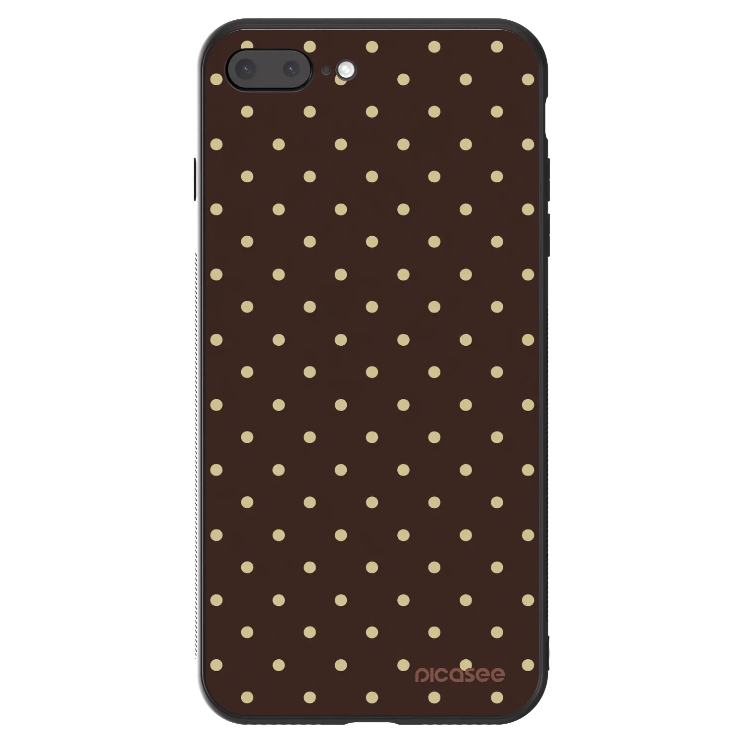 Picasee ULTIMATE CASE pro Apple iPhone 8 Plus - Vanilla Dots & Chocolate
