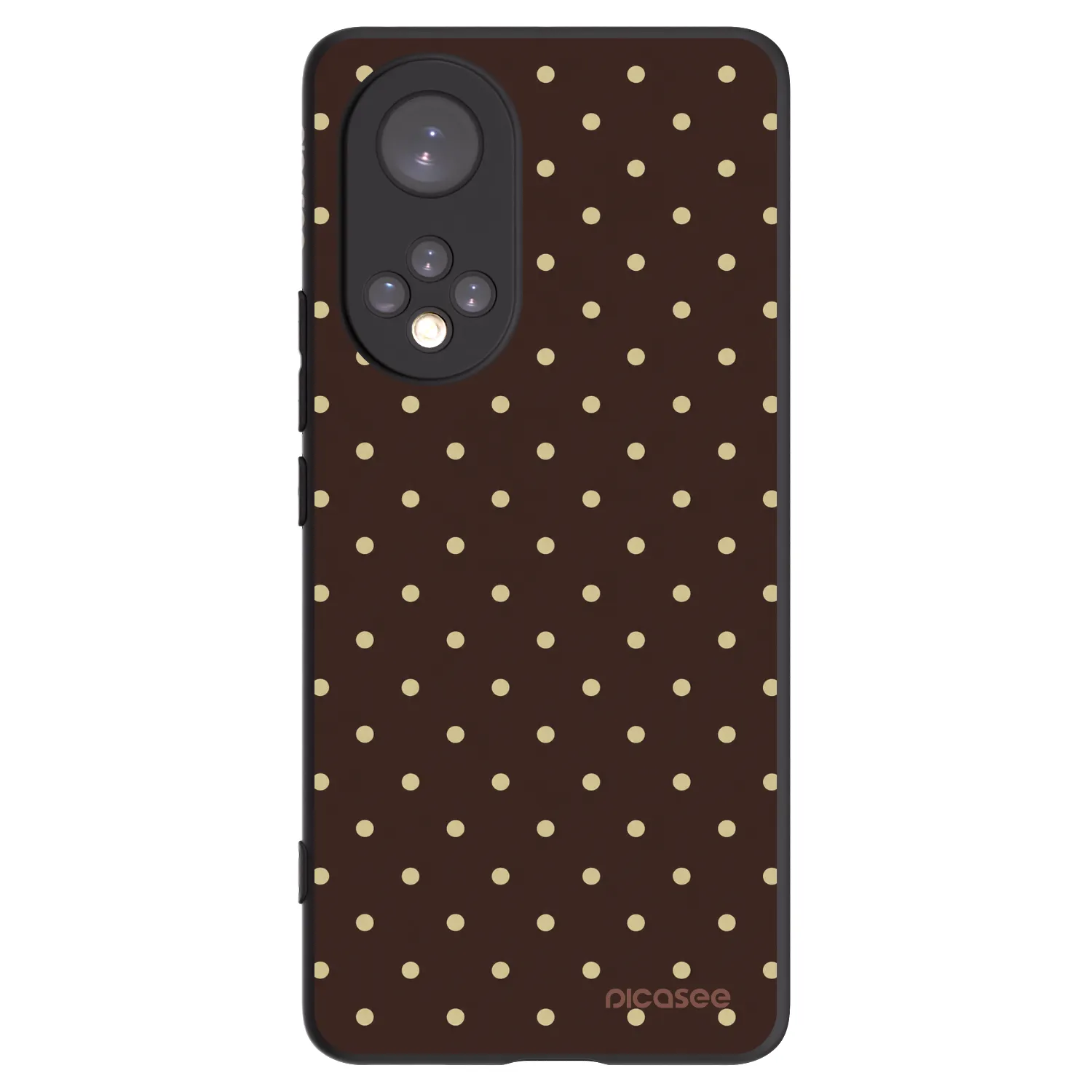 Picasee silikonový černý obal pro Huawei Nova 9 - Vanilla Dots & Chocolate