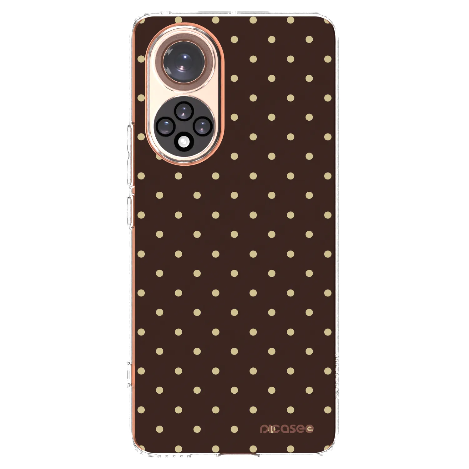 Picasee silikonový průhledný obal pro Huawei Nova 9 - Vanilla Dots & Chocolate