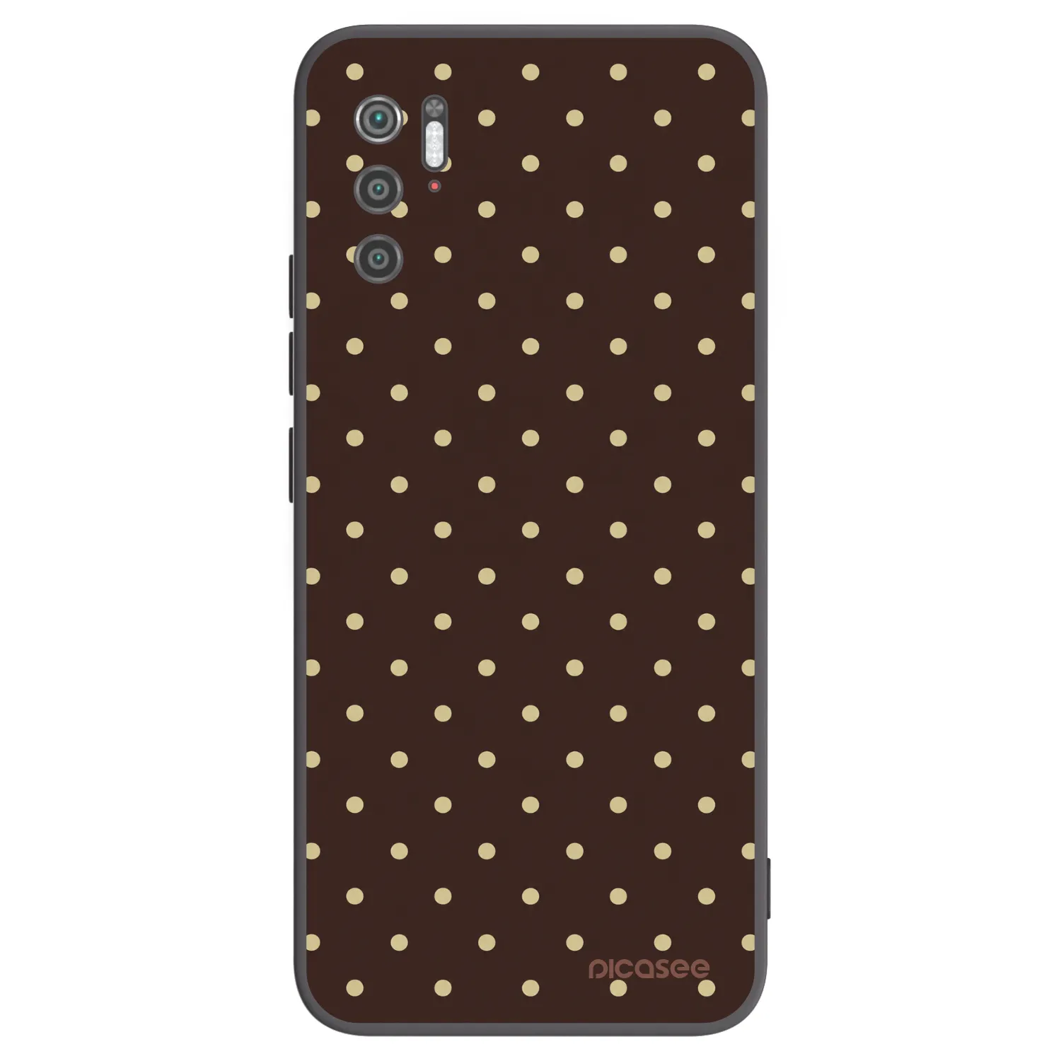 Picasee silikonový černý obal pro Xiaomi Poco M3 Pro 5G - Vanilla Dots & Chocolate