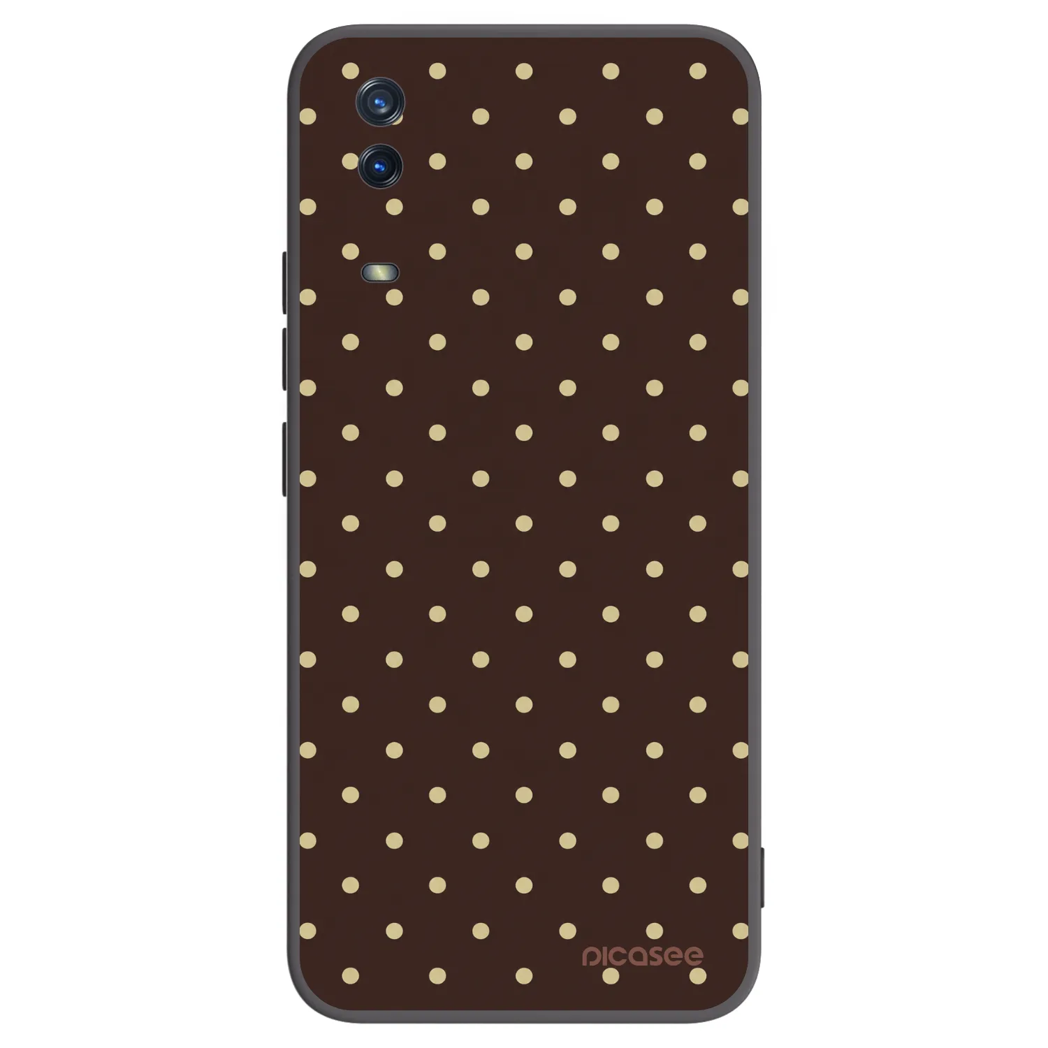 Picasee silikonový černý obal pro Vivo Y11s - Vanilla Dots & Chocolate