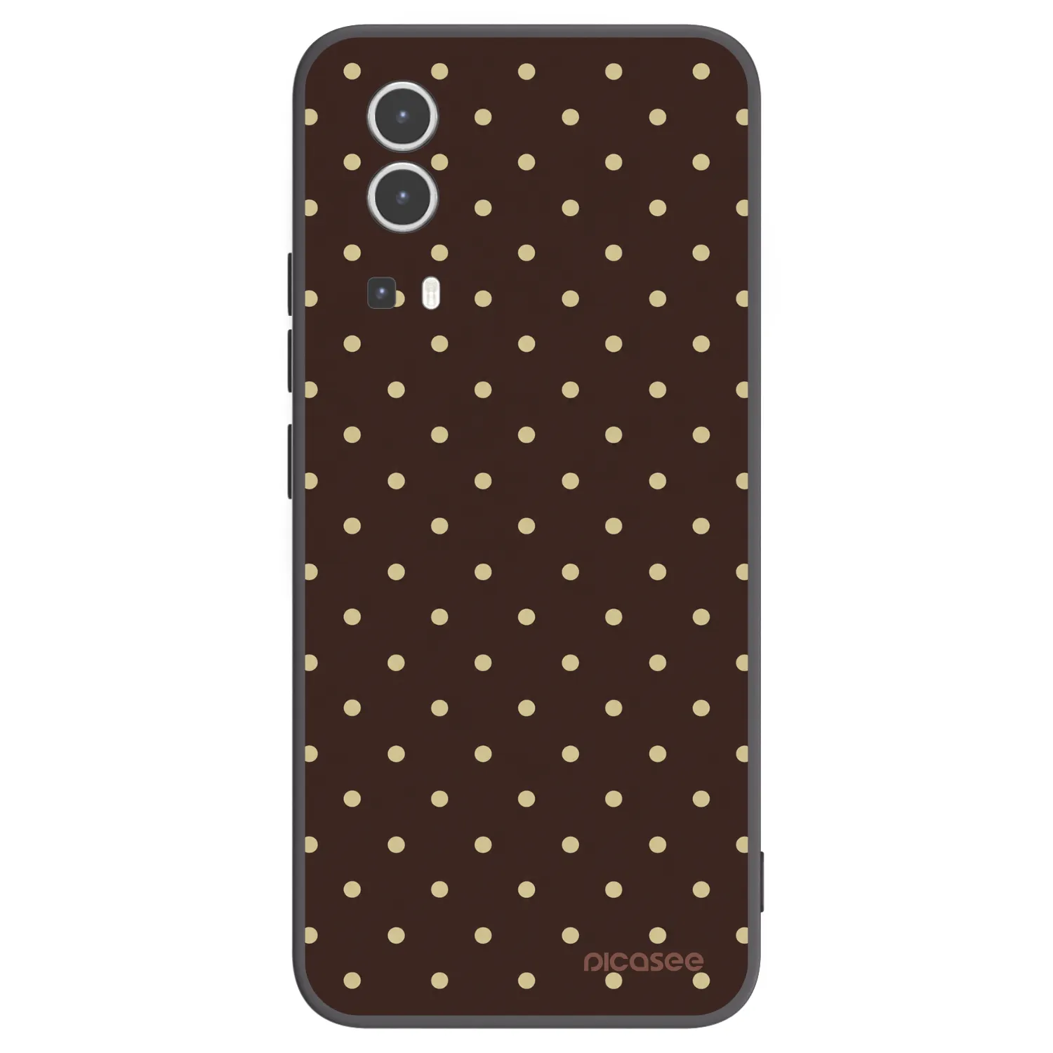 Picasee silikonový černý obal pro Vivo Y72 5G - Vanilla Dots & Chocolate