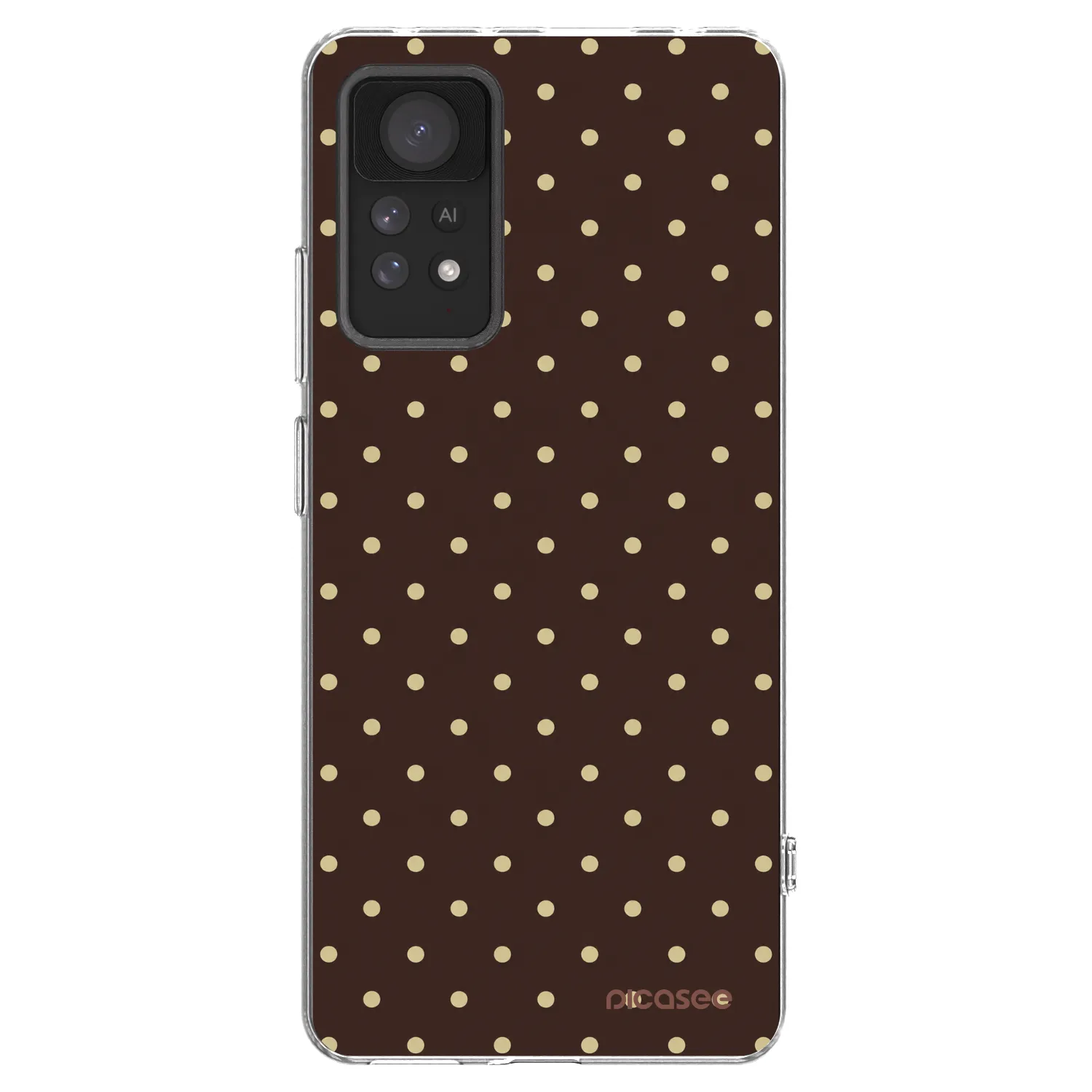 Picasee silikonový průhledný obal pro Xiaomi Redmi Note 11 Pro - Vanilla Dots & Chocolate