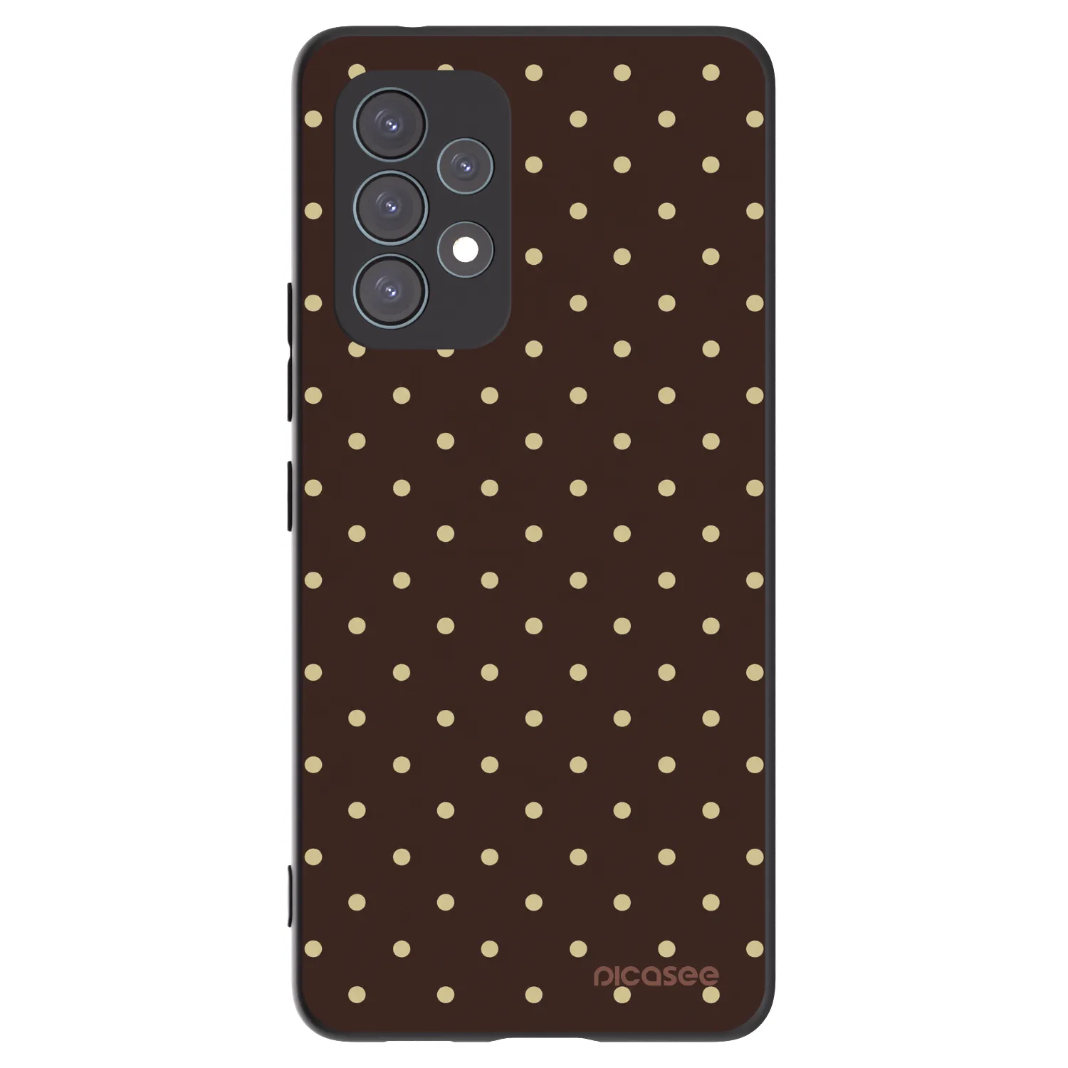 Picasee silikonový černý obal pro Samsung Galaxy A53 5G A536 - Vanilla Dots & Chocolate