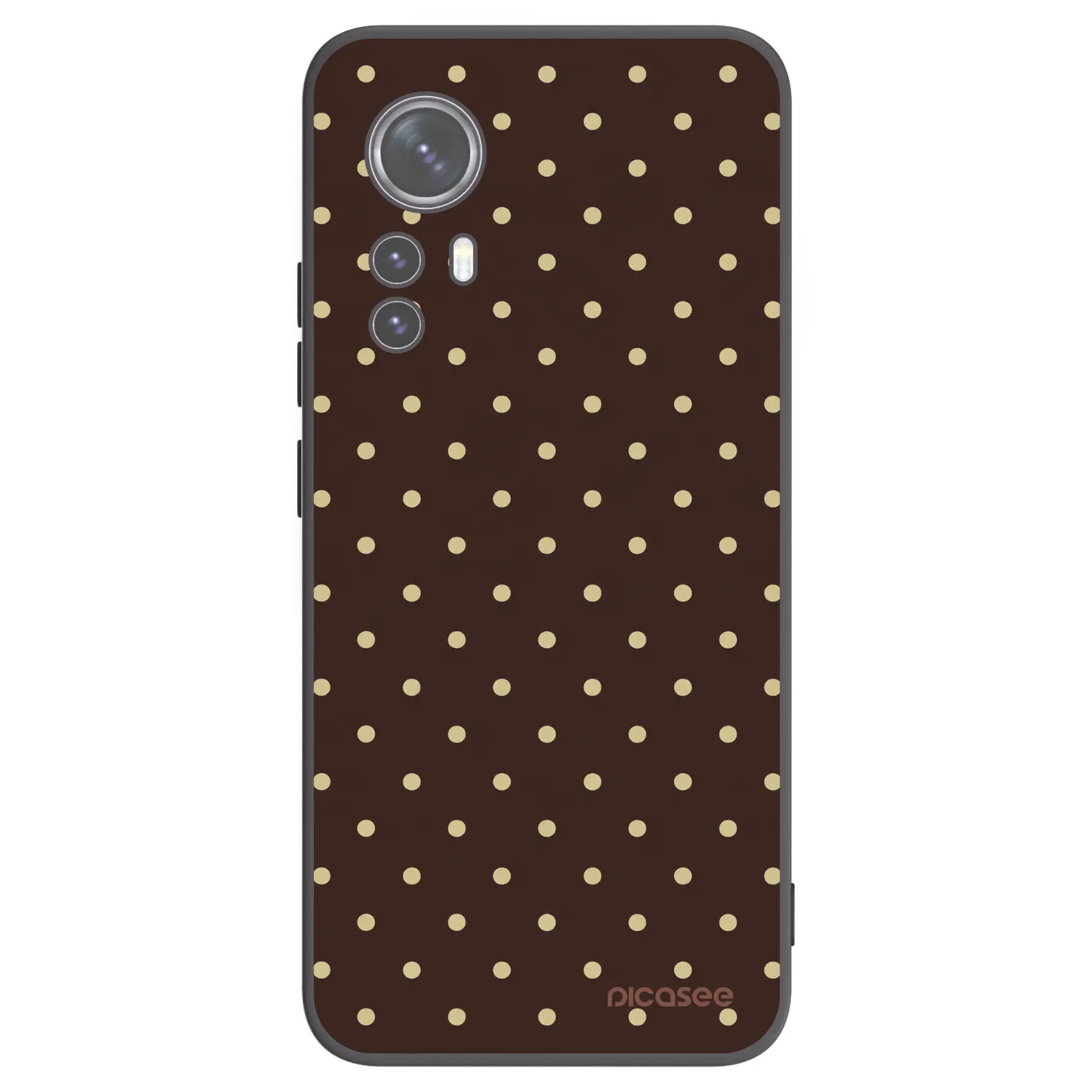 Picasee silikonový černý obal pro Xiaomi 12 - Vanilla Dots & Chocolate
