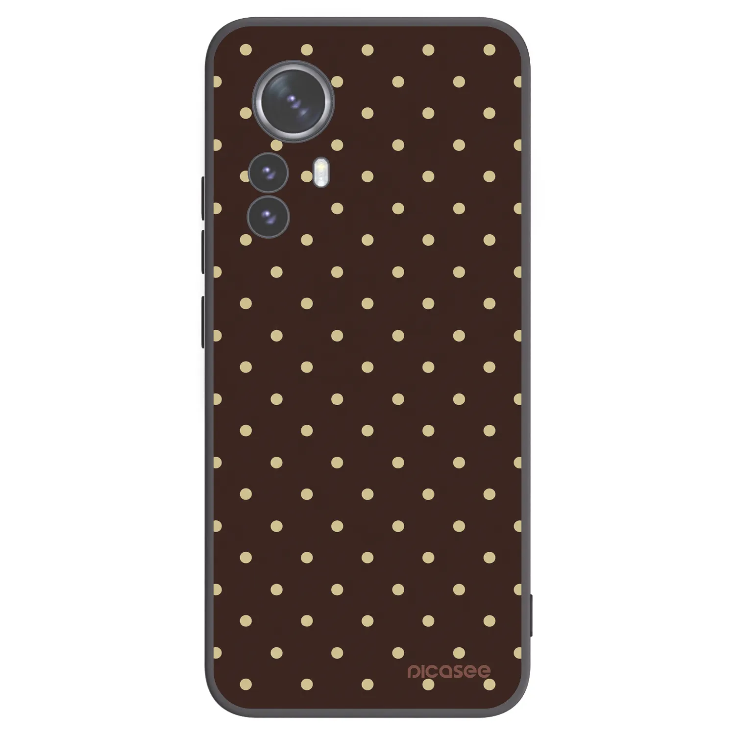 Picasee silikonový černý obal pro Xiaomi 12 Pro - Vanilla Dots & Chocolate