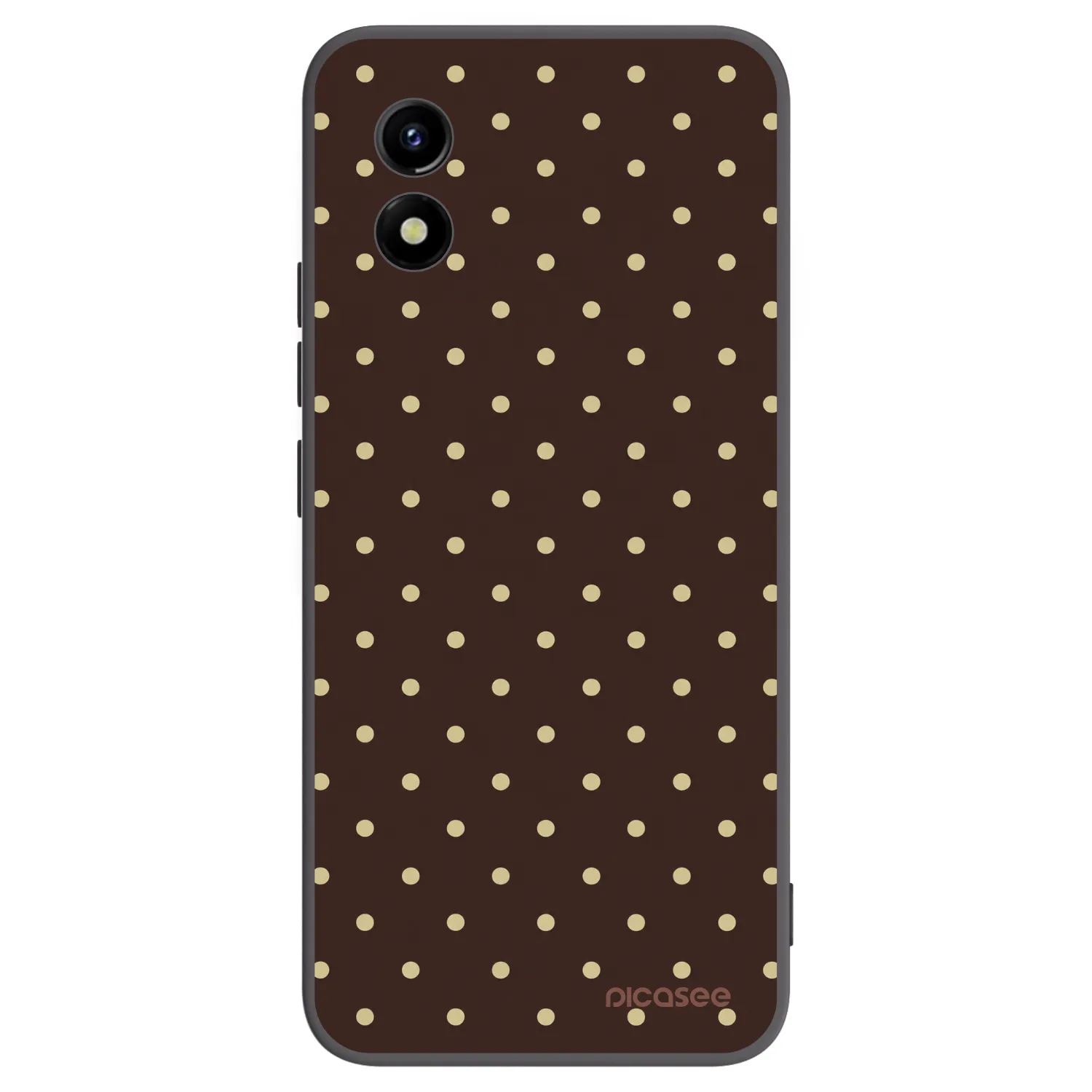 Picasee silikonový černý obal pro Vivo Y01 - Vanilla Dots & Chocolate