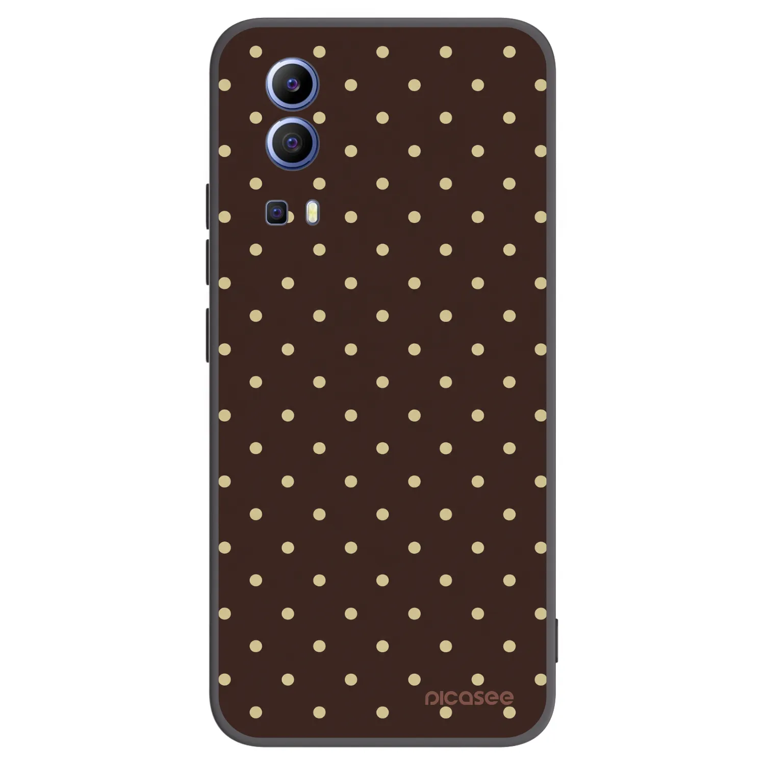 Picasee silikonový černý obal pro Vivo Y52 5G - Vanilla Dots & Chocolate