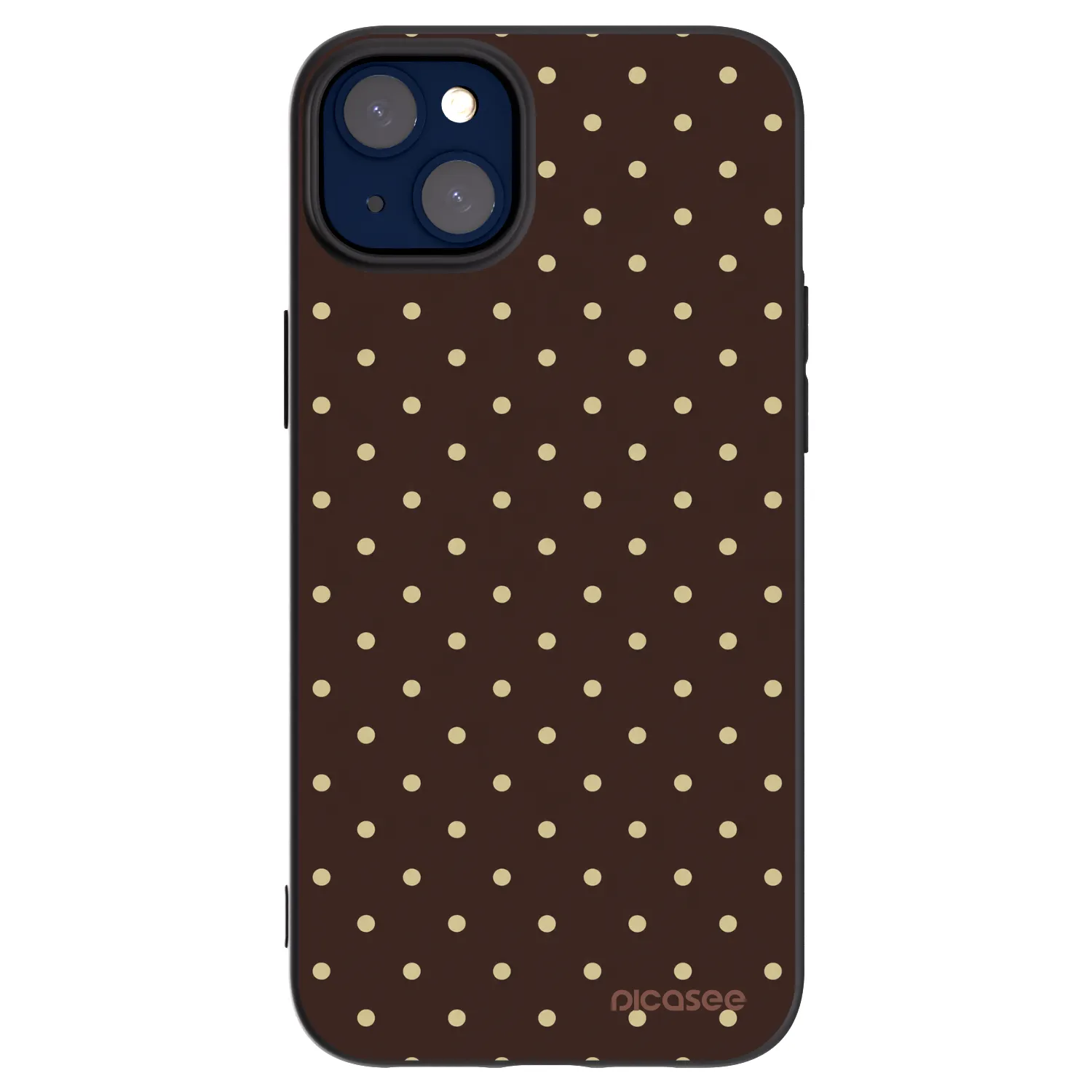 Picasee silikonový černý obal pro Apple iPhone 14 Plus - Vanilla Dots & Chocolate