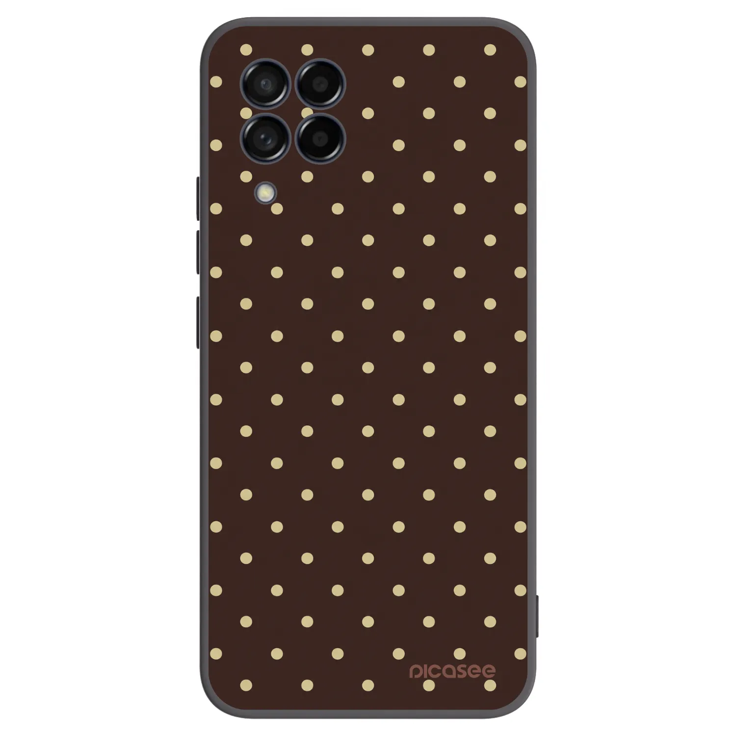 Picasee silikonový černý obal pro Samsung Galaxy M53 5G - Vanilla Dots & Chocolate