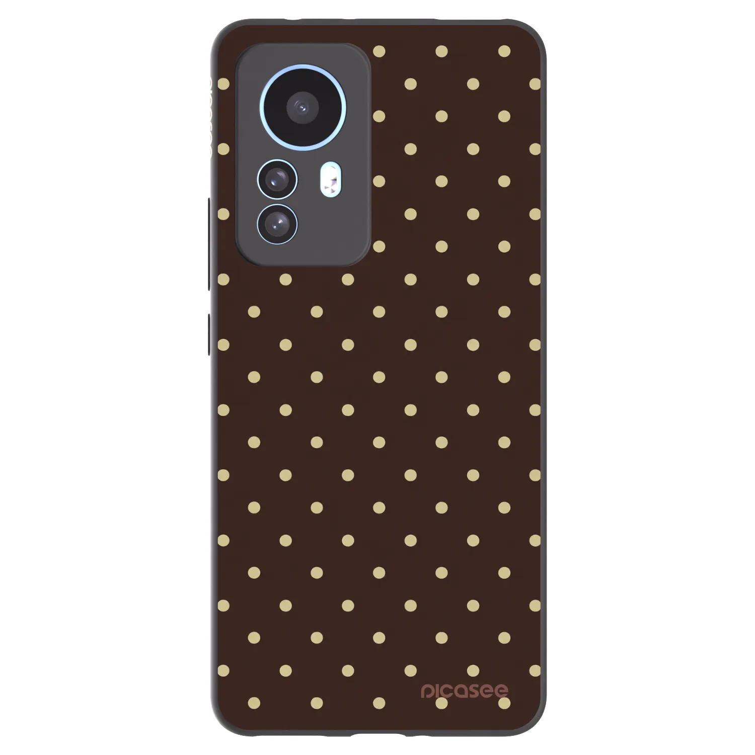 Picasee silikonový černý obal pro Xiaomi 12T Pro - Vanilla Dots & Chocolate