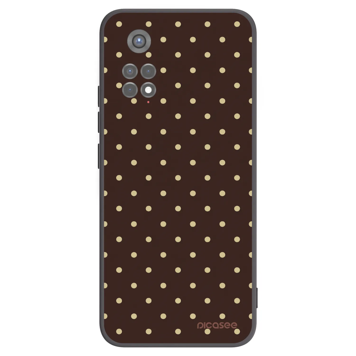 Picasee silikonový černý obal pro Xiaomi Redmi Note 11S 5G - Vanilla Dots & Chocolate
