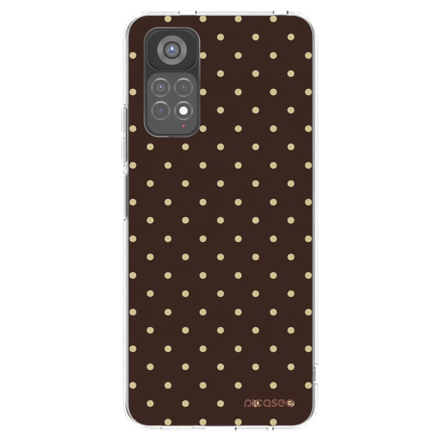 Picasee silikonový průhledný obal pro Xiaomi Redmi Note 11S 5G - Vanilla Dots & Chocolate