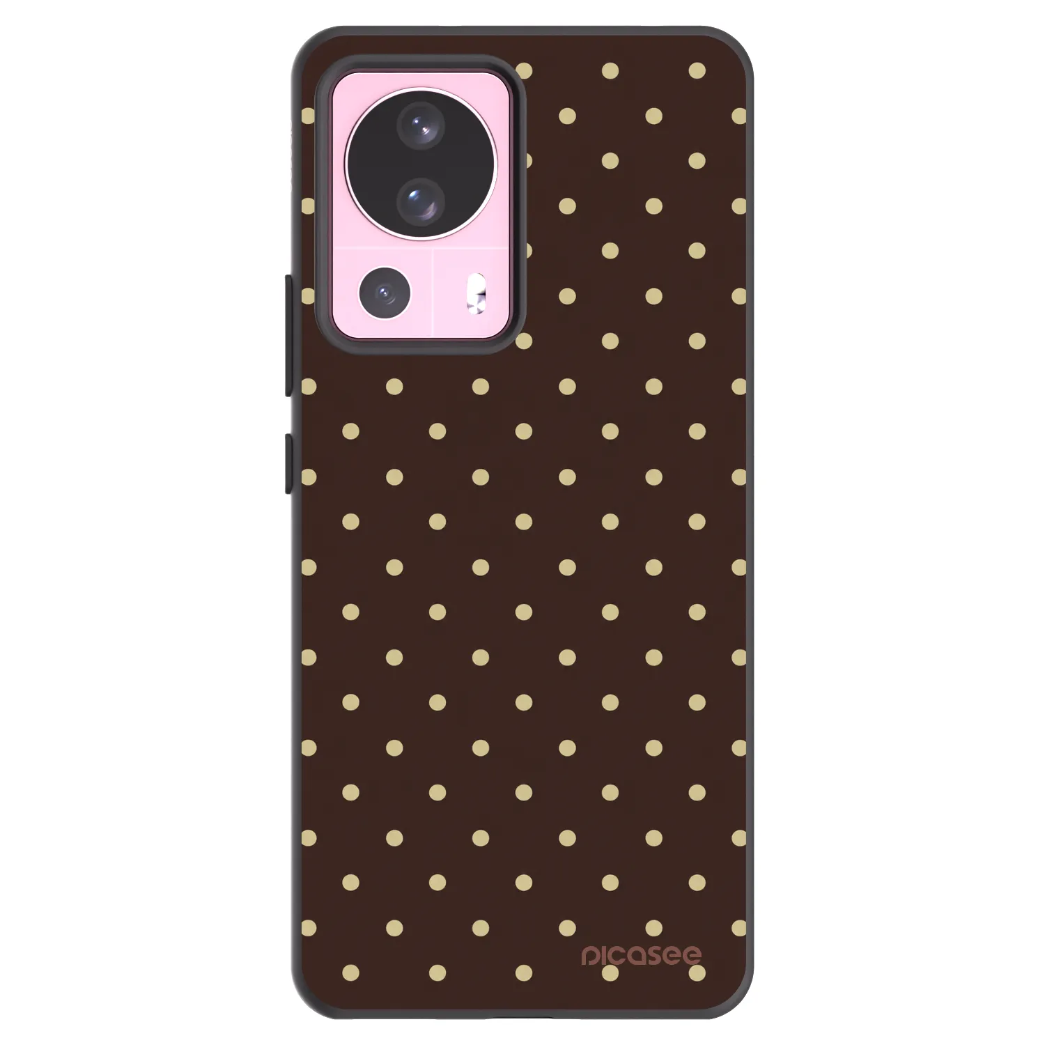 Picasee silikonový černý obal pro Xiaomi 13 Lite - Vanilla Dots & Chocolate