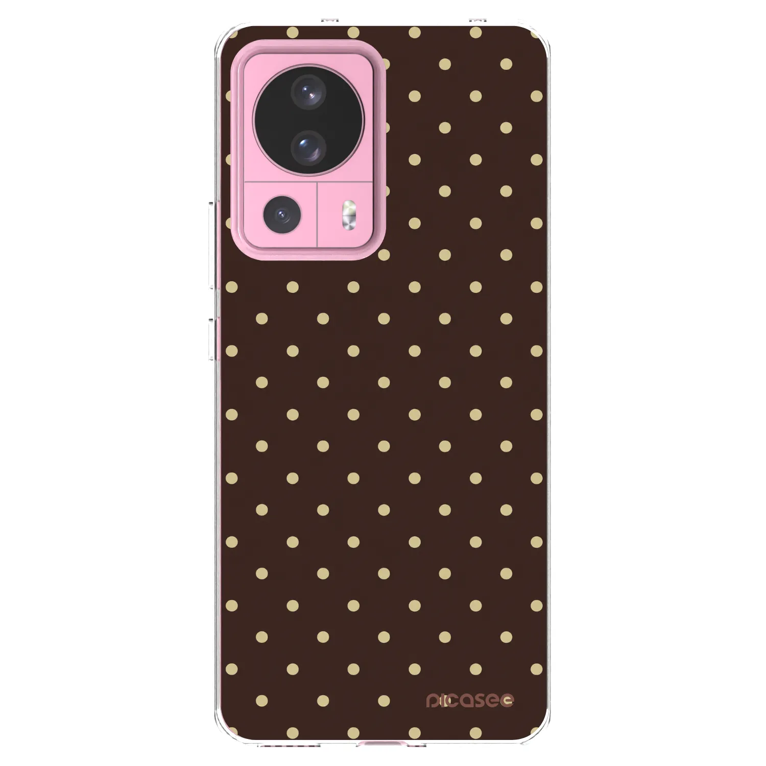 Picasee silikonový průhledný obal pro Xiaomi 13 Lite - Vanilla Dots & Chocolate