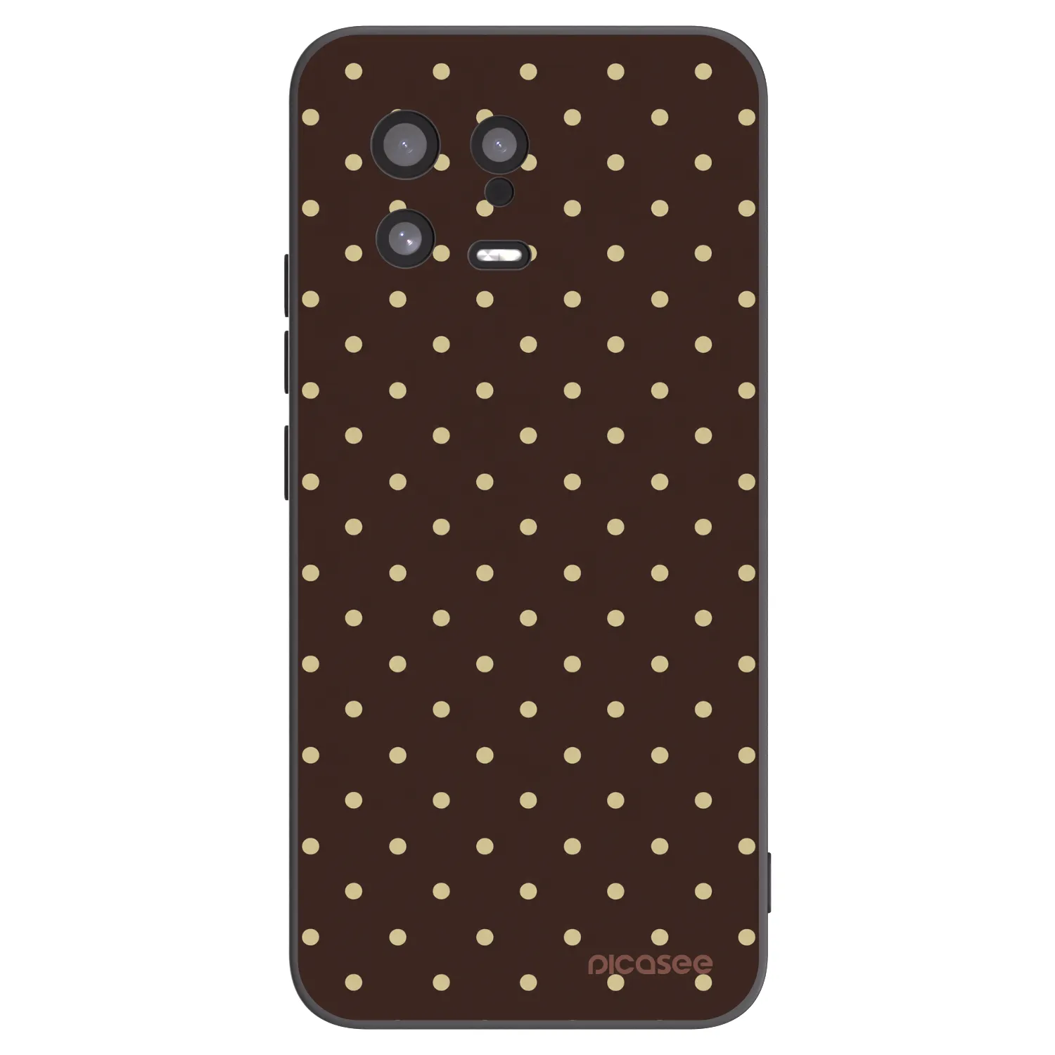 Picasee silikonový černý obal pro Xiaomi 13 - Vanilla Dots & Chocolate
