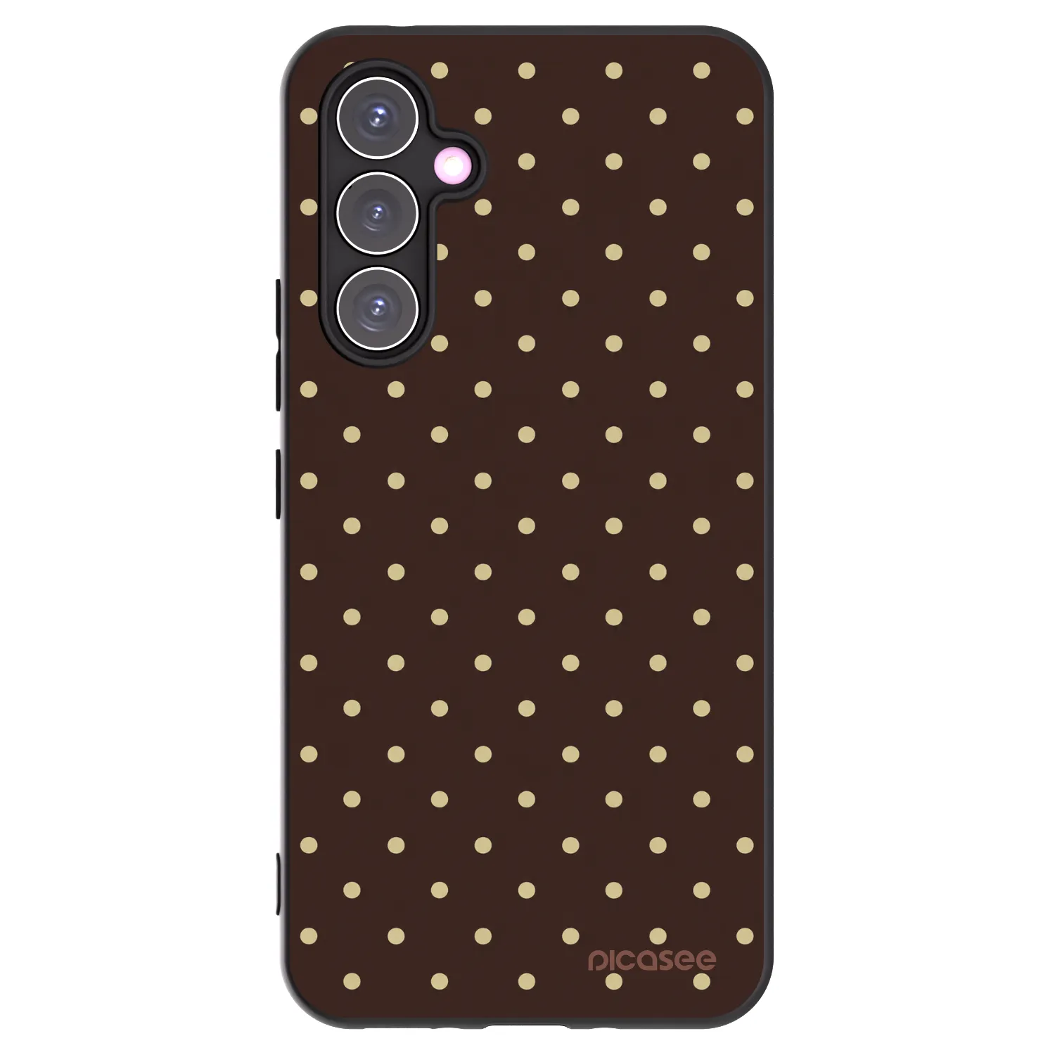Picasee silikonový černý obal pro Samsung Galaxy A54 5G A546B - Vanilla Dots & Chocolate