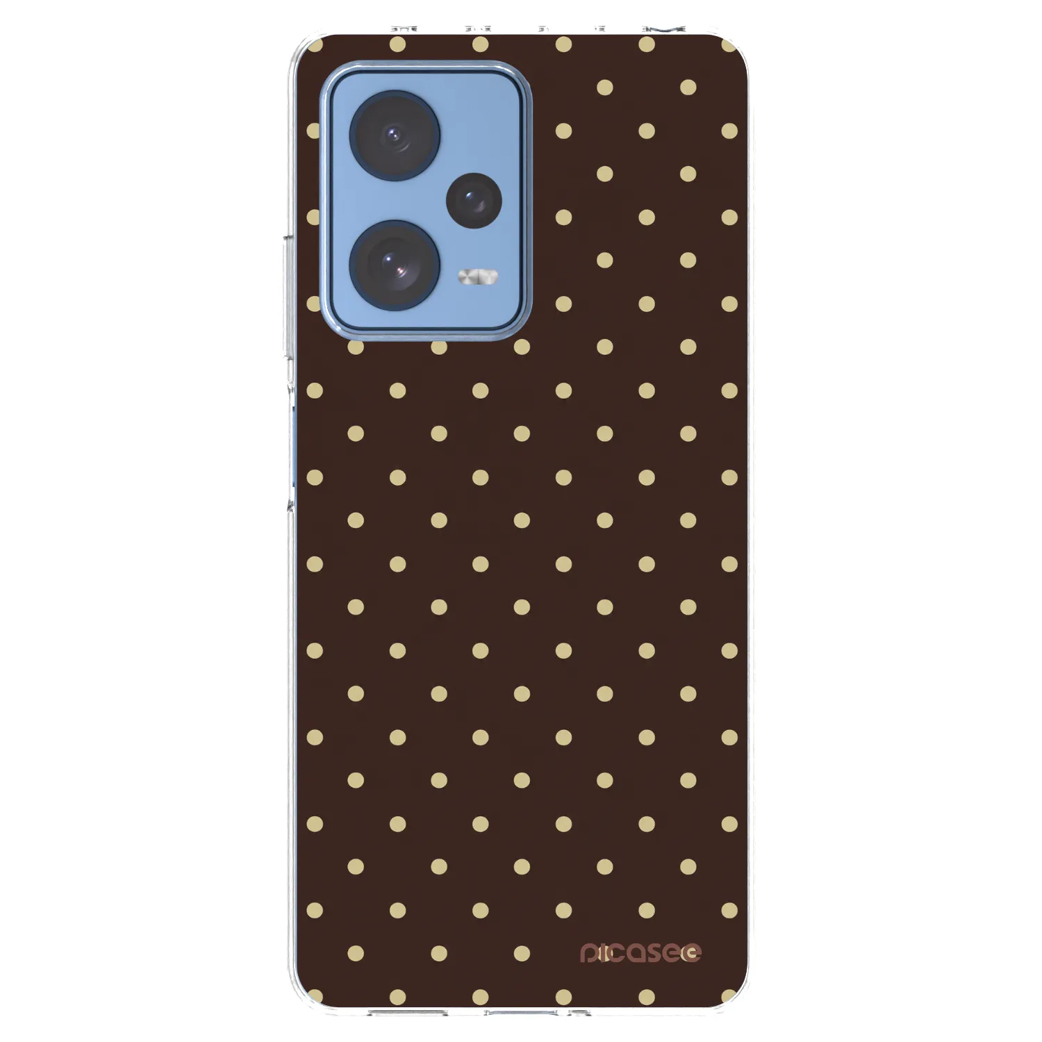 Picasee silikonový průhledný obal pro Xiaomi Redmi Note 12 Pro 5G - Vanilla Dots & Chocolate