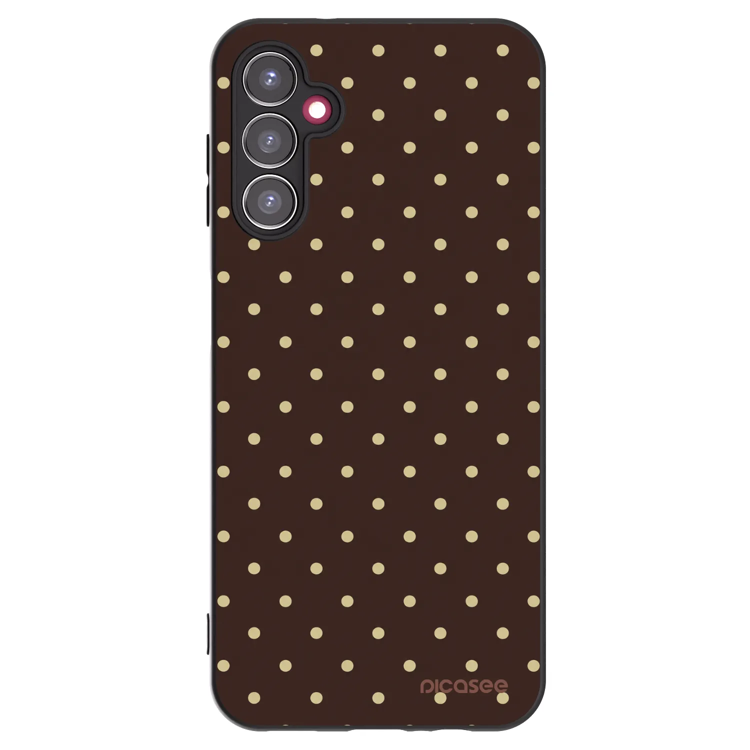 Picasee silikonový černý obal pro Samsung Galaxy A14 4G A145R - Vanilla Dots & Chocolate